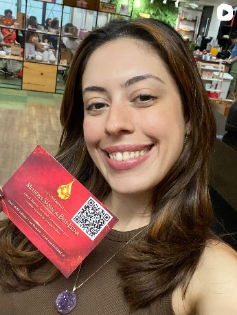Post do Instagram: Louisë Demétrio no encontro Mulheres, Signos e Batons